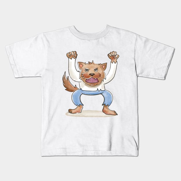 Bear Monster Kids T-Shirt by Dmitriy